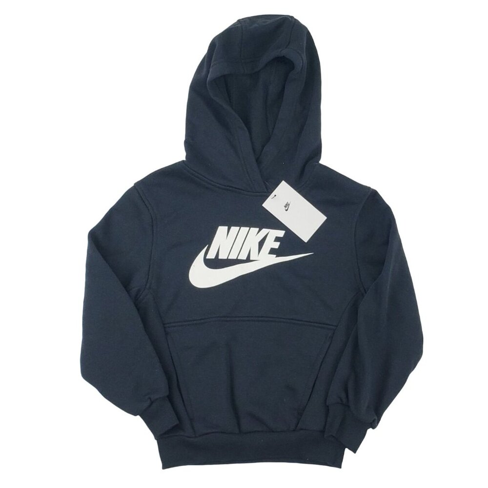 Nike Youth Club Fleece Hoodie Black Size Small FD2988-010 NWT (READ)